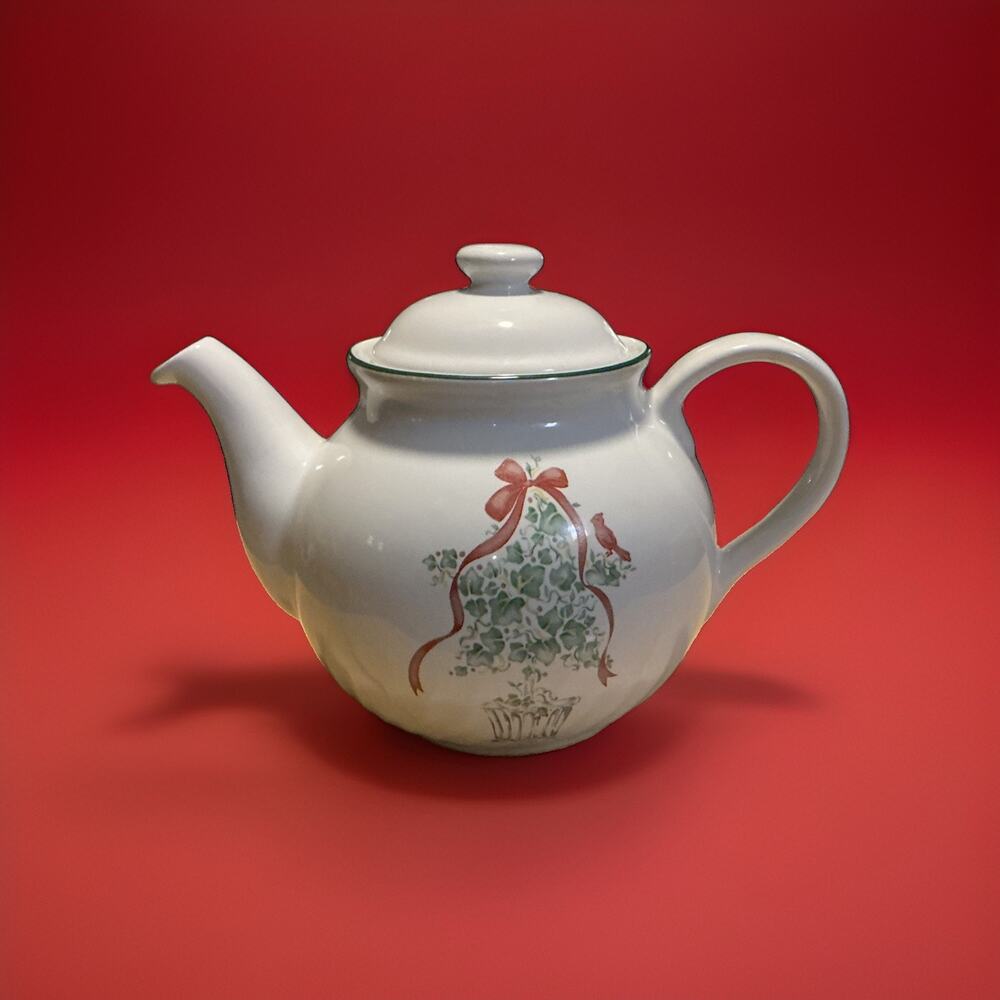 Corelle Coordinates Stoneware Holiday Tea Pot